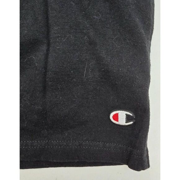 Vintage Champion Mens Authentic Black Shorts Size Large Cotton/Polyester Blend - Picture 1 of 7